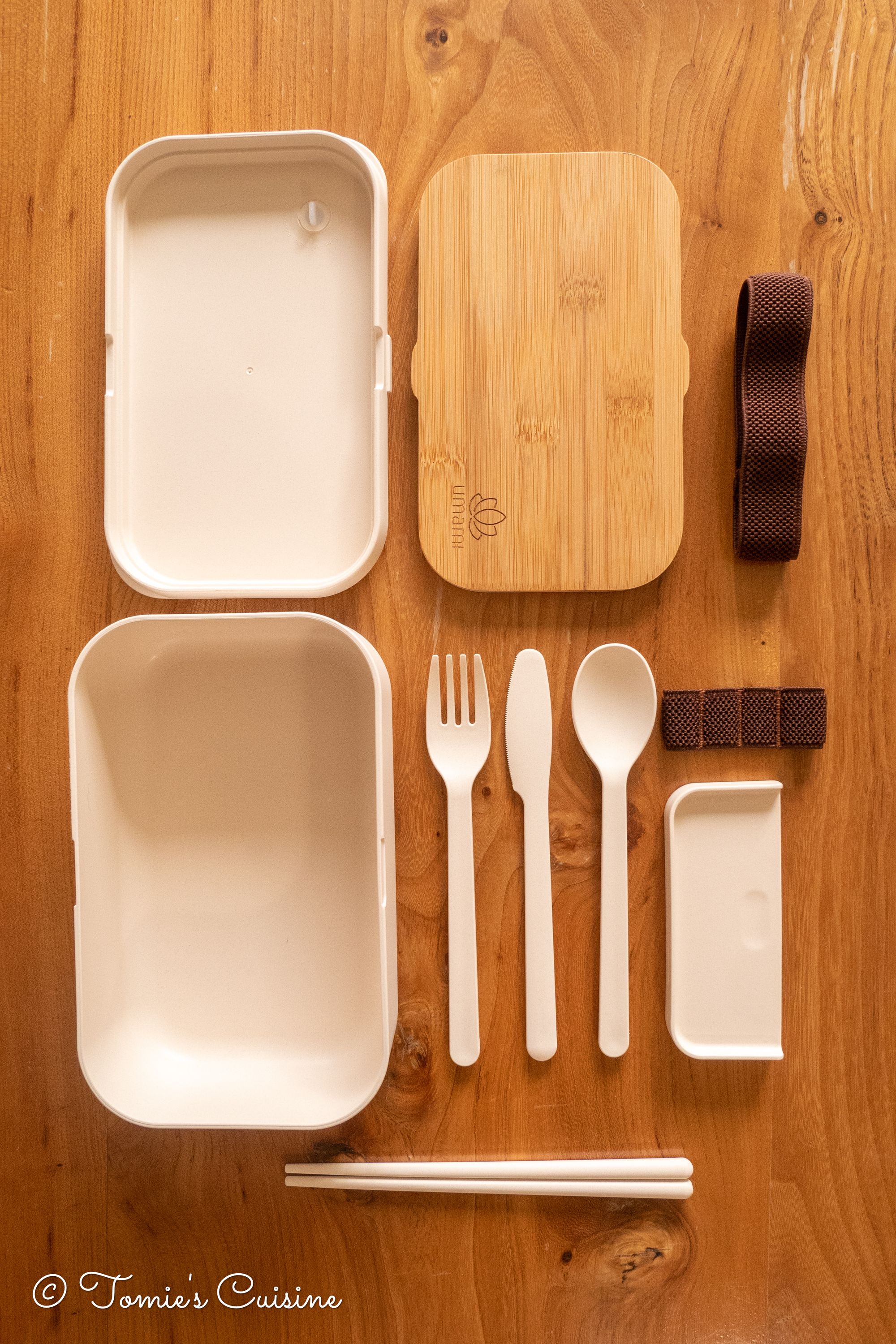 Bamboo Fiber Lunch Box with Utensils