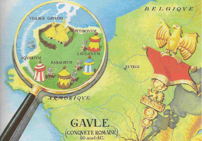 Map at the beginning of every Astérix comic