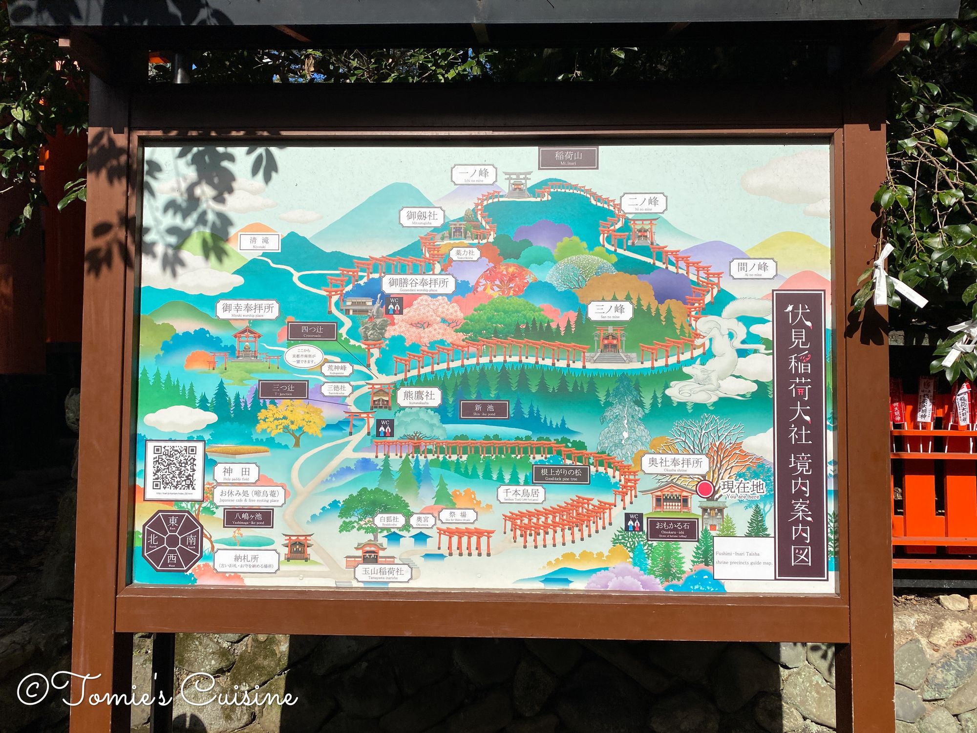 The map of Mount Inari