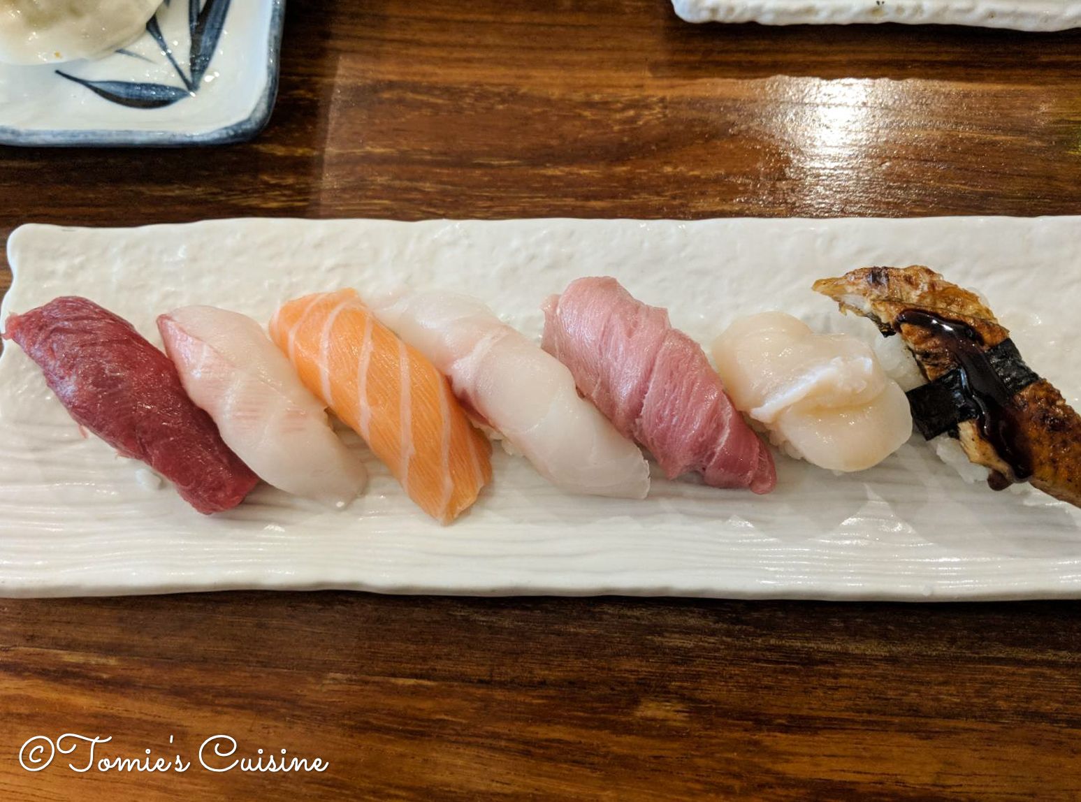 Selection of nigiri that my sensei made.