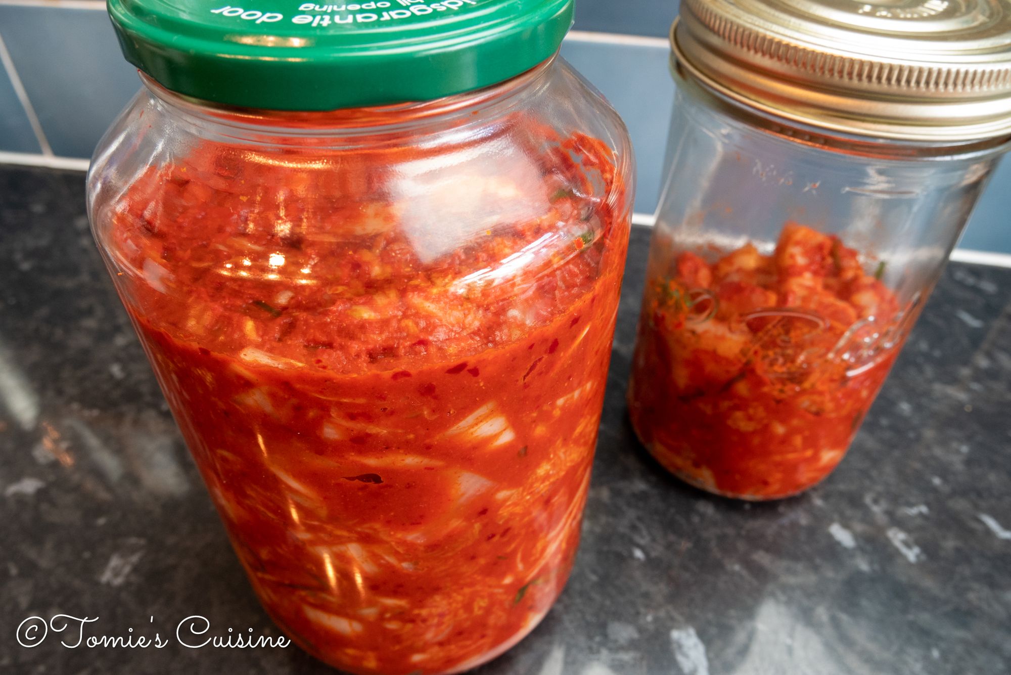 Homemade vegan kimchi recipe with a twist