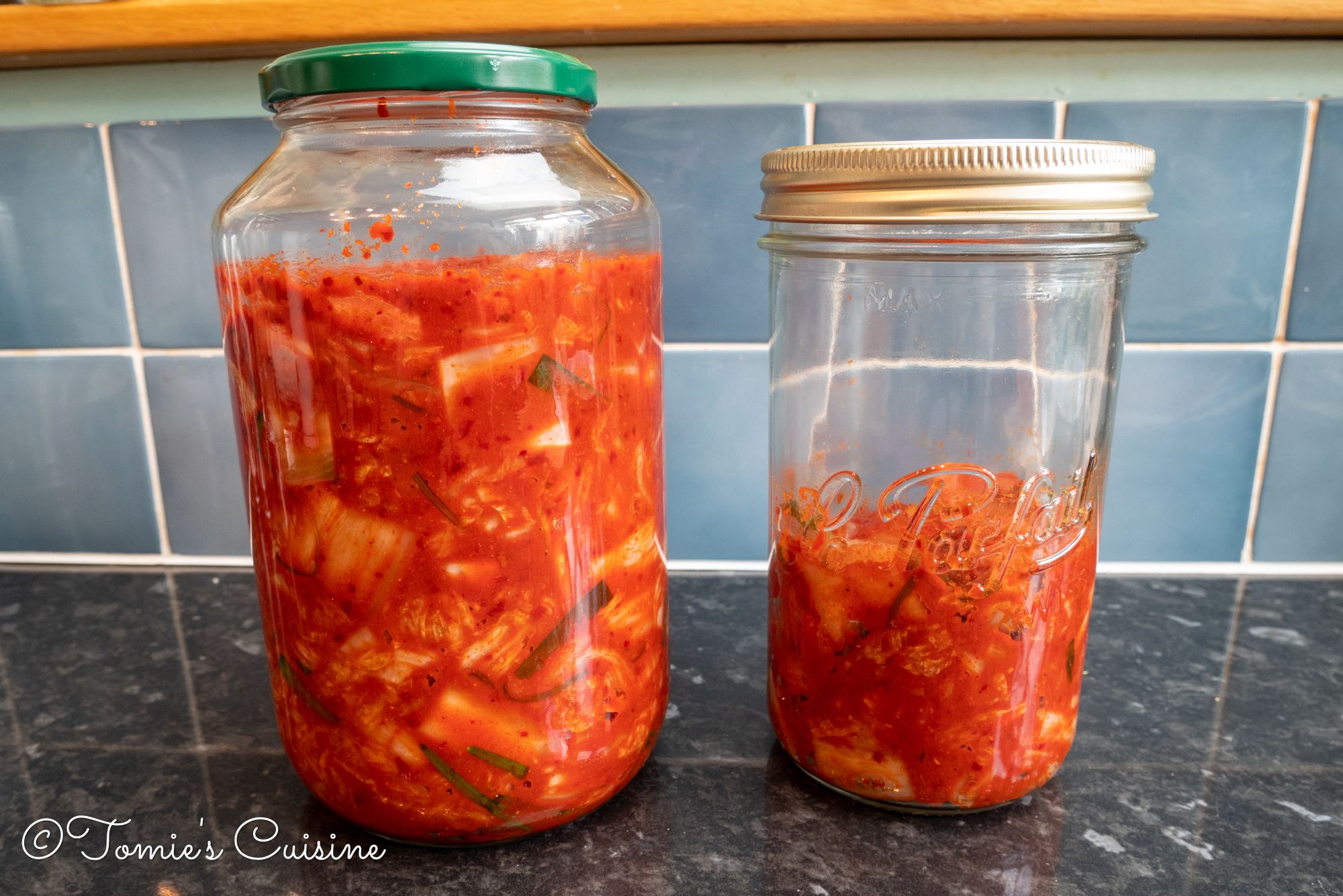 Homemade vegan kimchi recipe with a twist